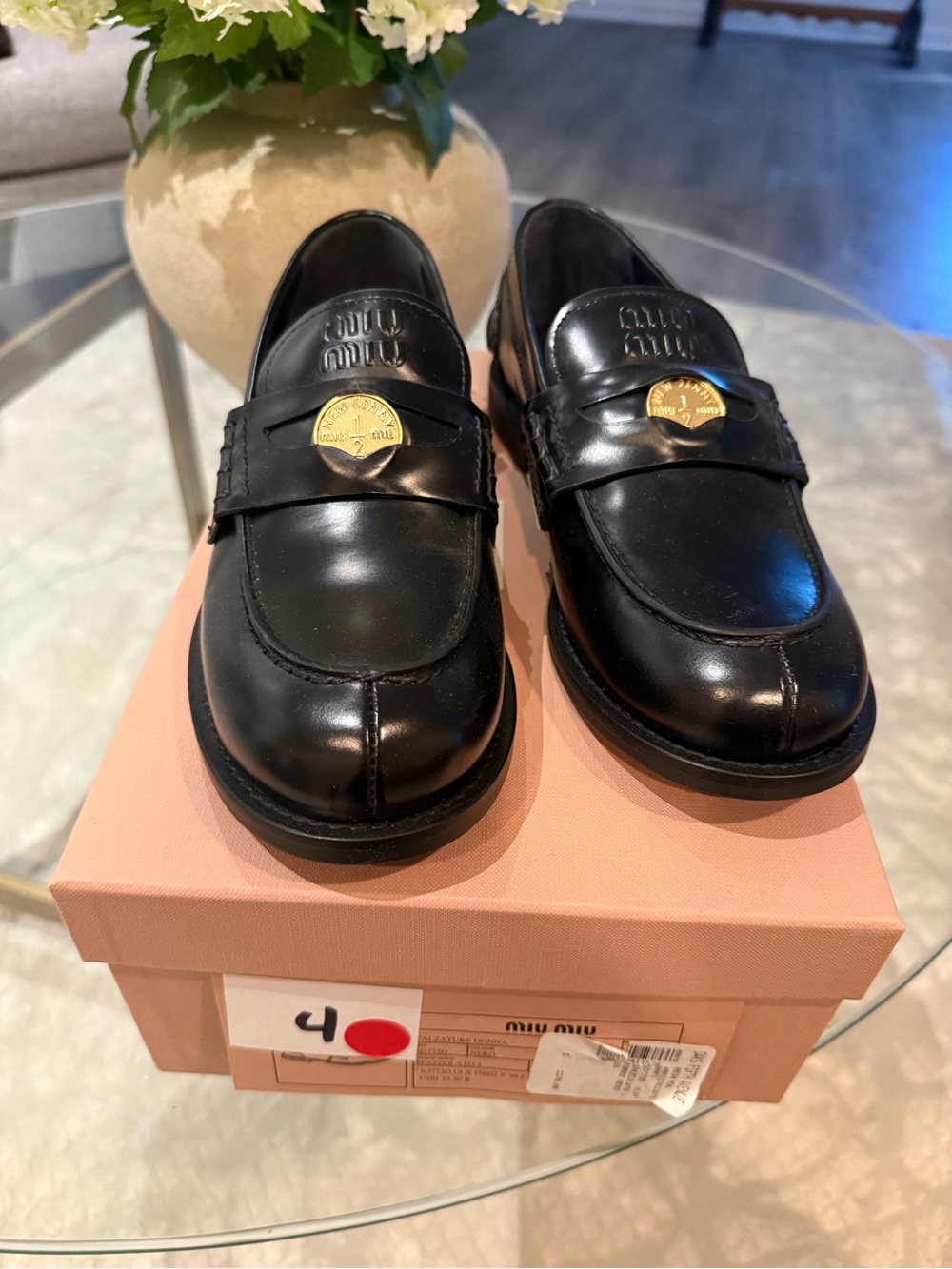 Authentic Black Miu Miu Penny Loafers (NWT)